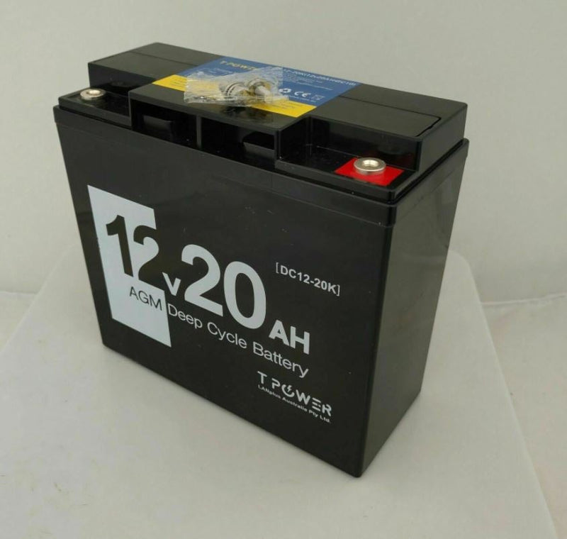 12V 20AH AGM Deep Cycle SLA Battery 6-DZM-20 Scooter Golf Buggy Wheelchair 6FM20