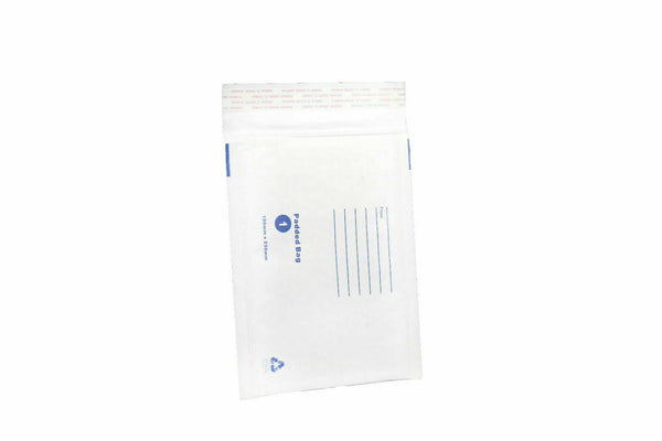 Bubble Mailer #00 100 X 180mm Padded Bag Envelope White 50 / 100 / 200 / 1000