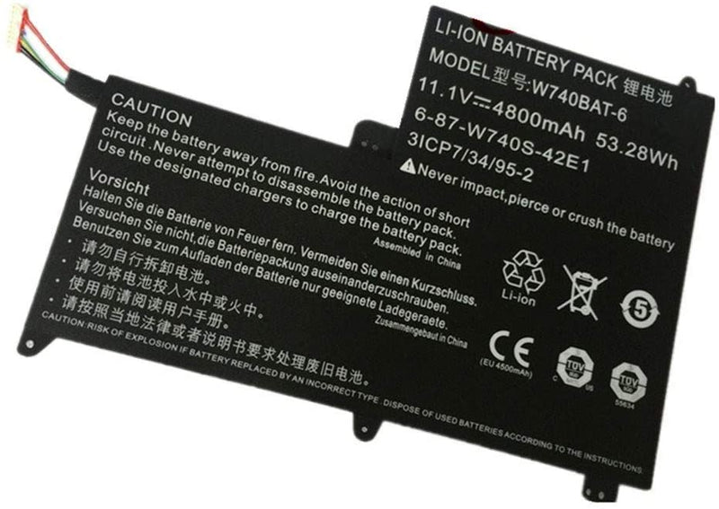 NEW W740BAT-6 Battery for Clevo 6-87-W740S-42E 3ICP7/34/95-2 S413 W740SU