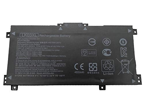 NEW LK03XL TPN-W127 W128 916368-541 Battery for HP ENVY 15 17 Pavilion X360