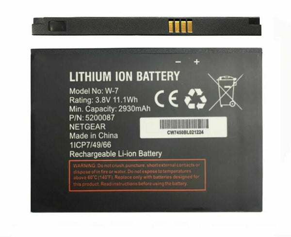 Replacement Battery for W-7 for Netgear AirCard 790S 790SP 810S 2930mAh