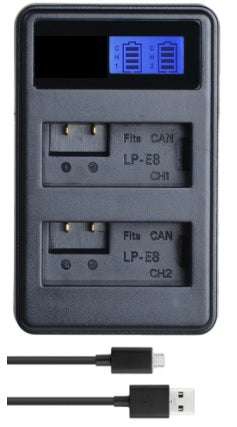 LP-E8 Charger For Canon LPE8 EOS Kiss X4 550D 600D 700D 650D