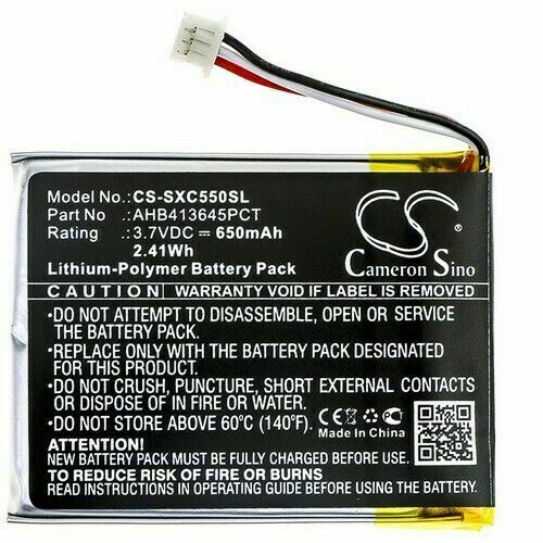 Replacement Battery for Sennheiser PXC550 Wireless Headphone, Part AHB413645PCT