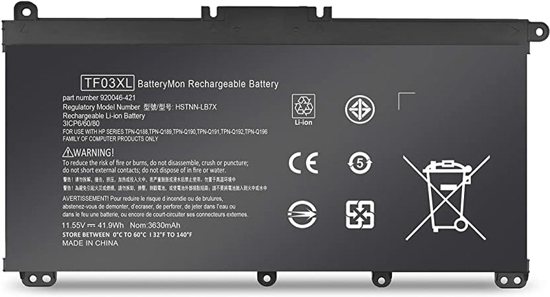 HP TF03XL Compatible Battery HP Pavilion 15-cc 15-cc129tx 15-cd 15-cd004au 17-ar050wn